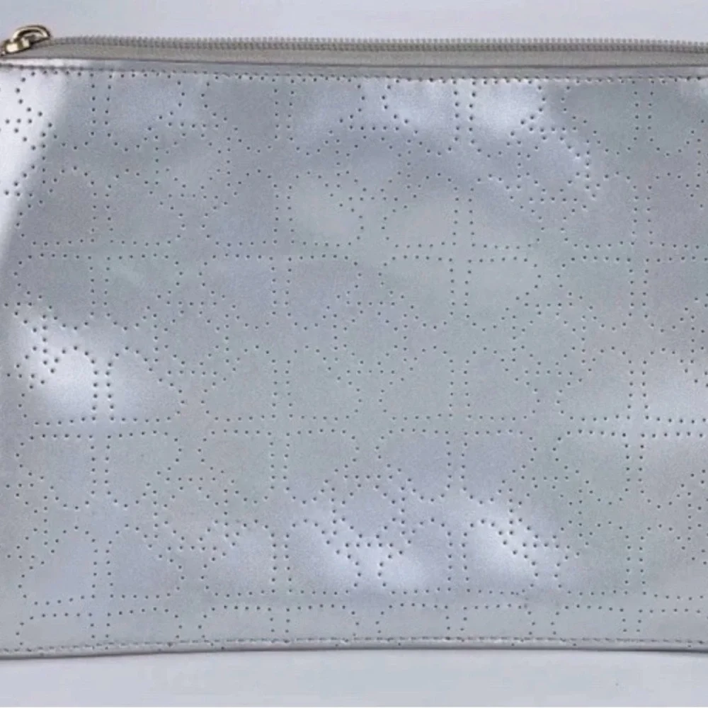 Kate Spade Metro Spade Large Pouch- Silver - Picture 3 of 13